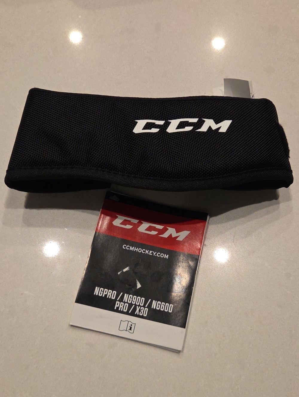 CCM Black Neck Guard for Men